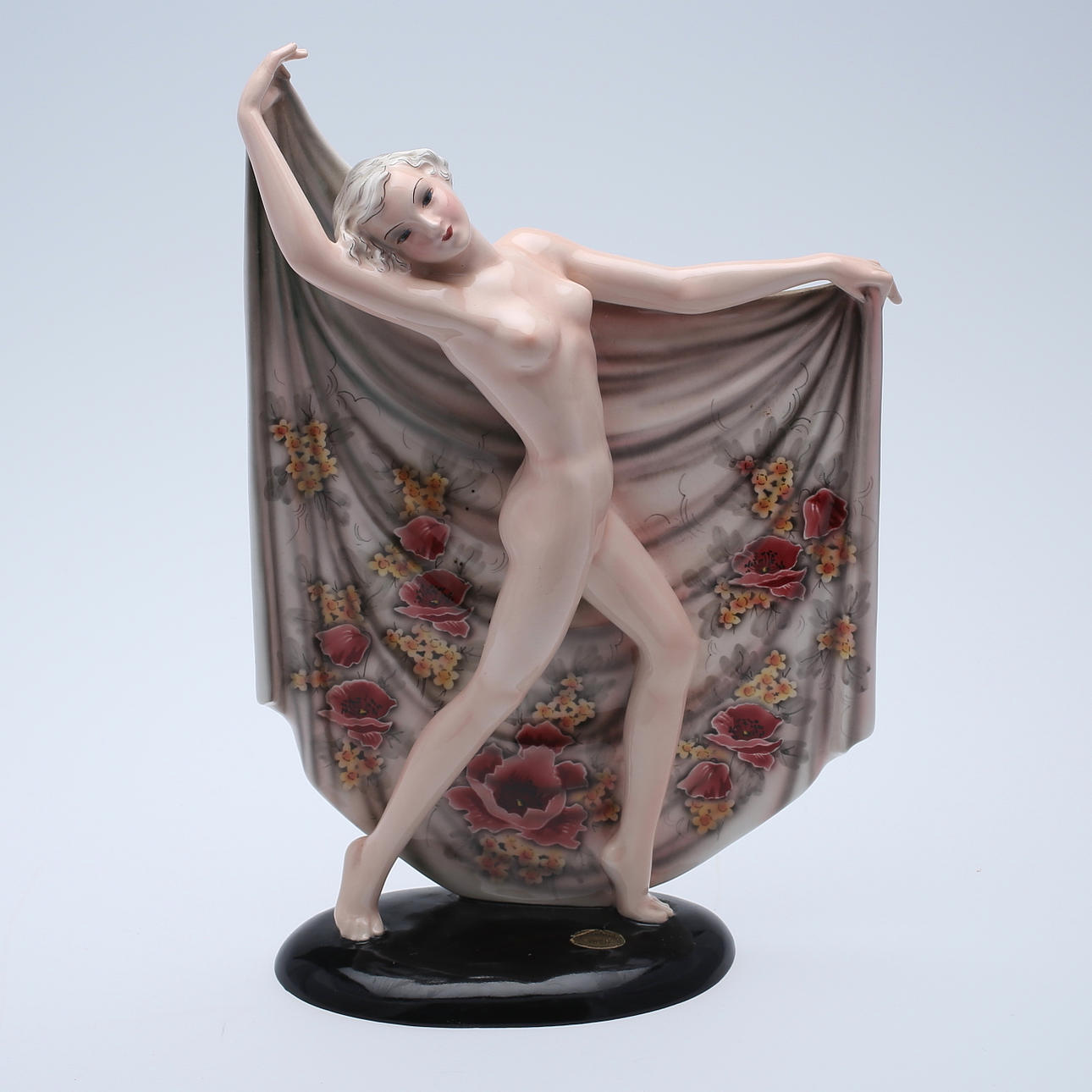 FIGURIN, keramik, märkt Goldscheider Wien samt Made in Germany.