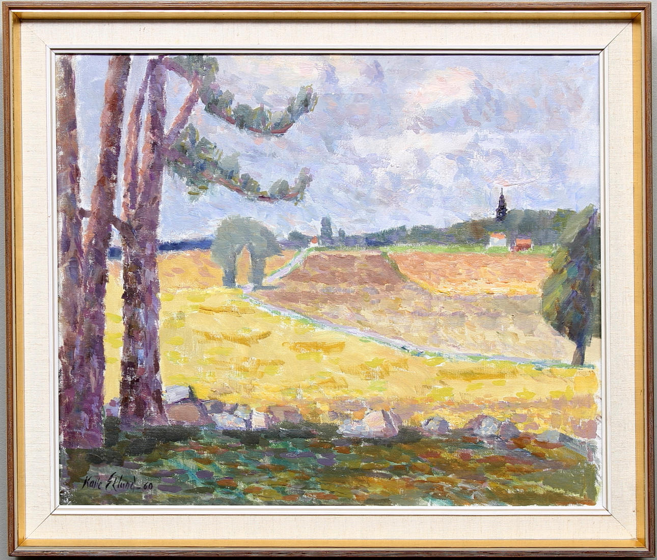 KALLE EKLUND. Olja på duk. Signerad och daterad -60.