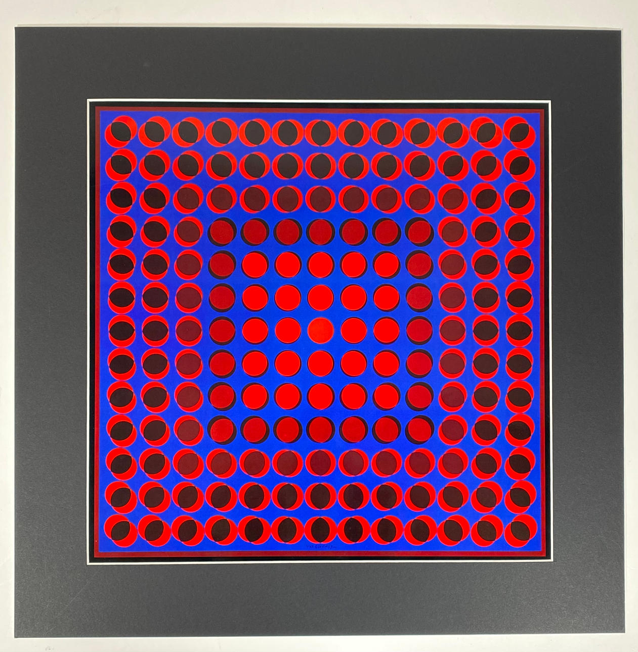 VICTOR VASARELY. "TUZ", SIEBDRUCK AUF PAPIER.
