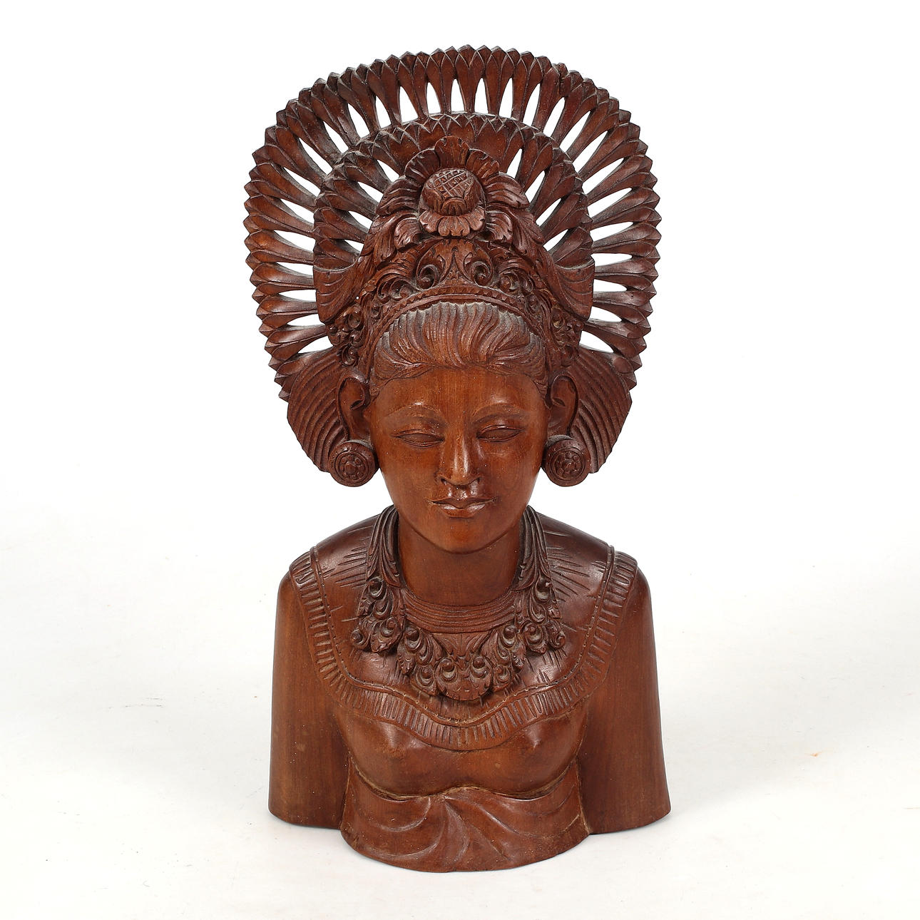 OIDENTIFIERAD KONSTNÄR. Skulptur, træ, A. Fatimah, Bali.