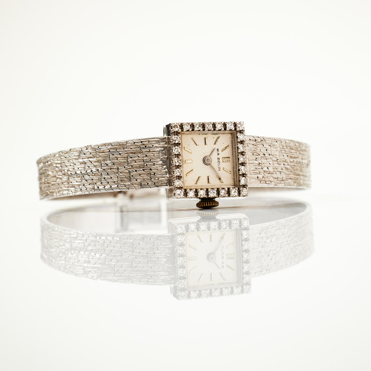 WA BOLIN, ladies, 18k white gold.