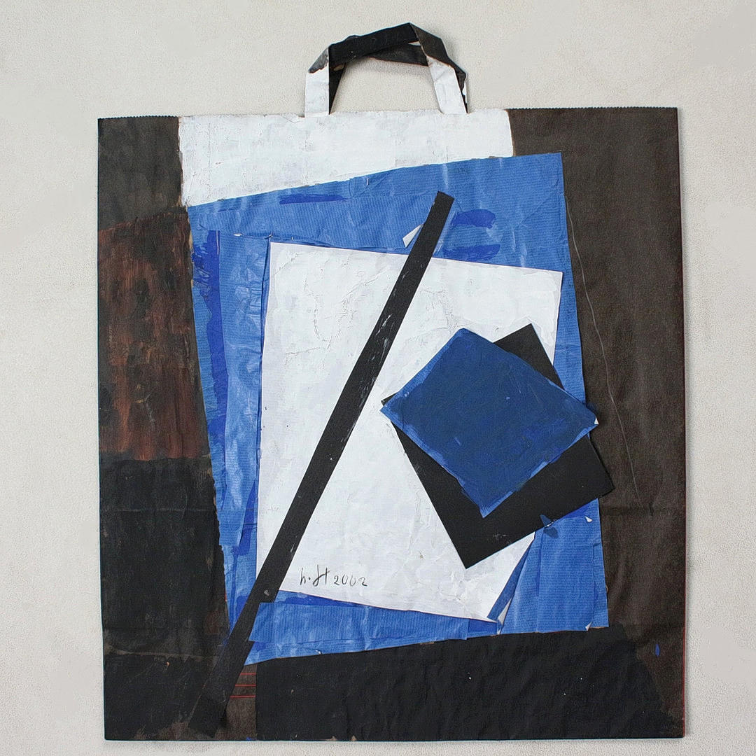 HEINRICH SIEPMANN (bk). 'Untitled', 2002, collage, mixed media, signed.