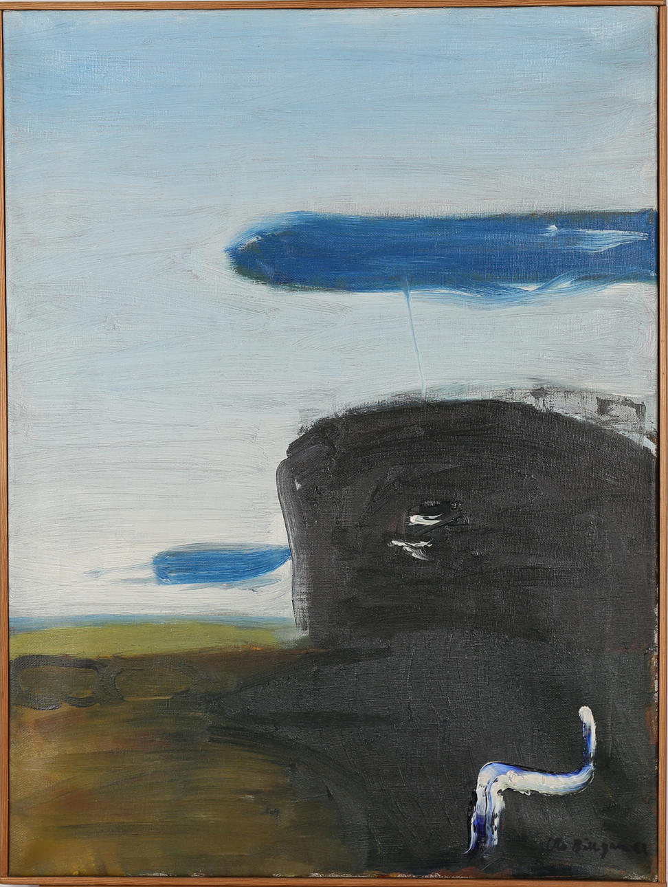 OLA BILLGREN. Komposition, olja på duk, signerad och daterad -62.