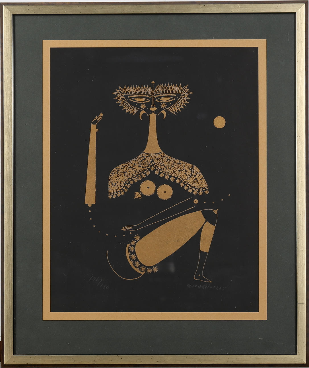 MAX WALTER SVANBERG. "Oförnuftets stjärna". Litografi, signerad Max Walter S, daterad 65 och numrerad 106/130.