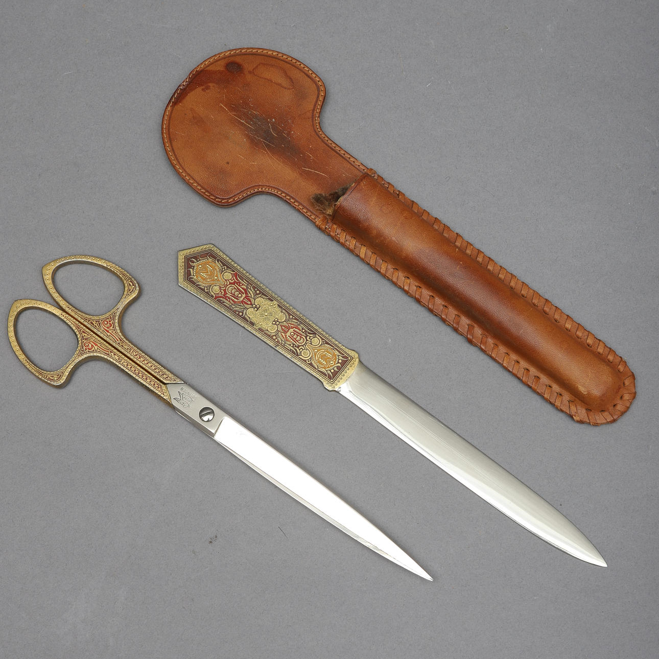 SCISSORS & LETTER KNIFE, Lerche, Solingen.