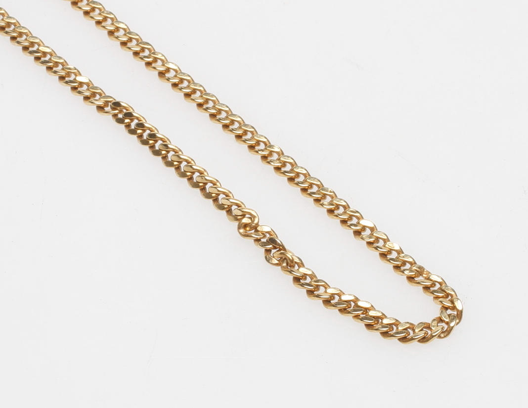 HALSKEDJA PANSAR, 18k guld, vikt ca 12,5 gr.