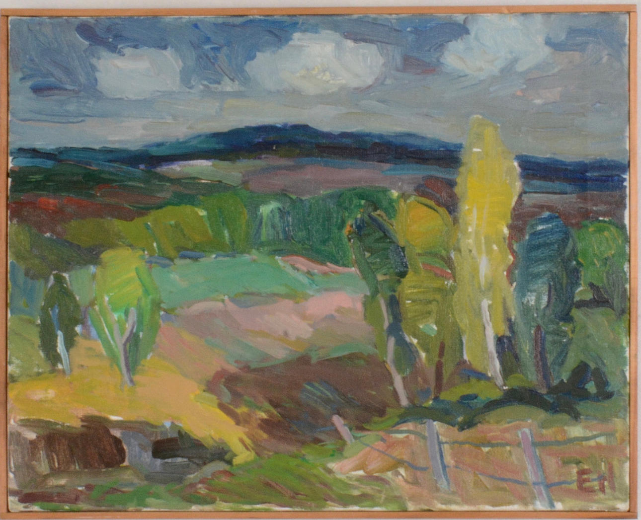 ERIK HOLMBERG. oil on canvas.