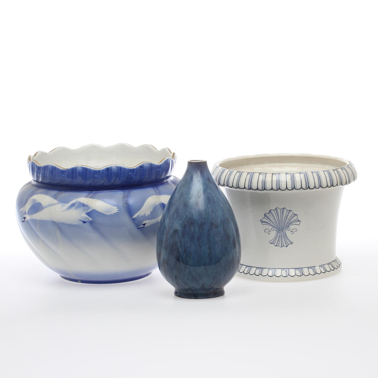 YTTERFODER, 2 st, VAS, porslin, 1900-tal.