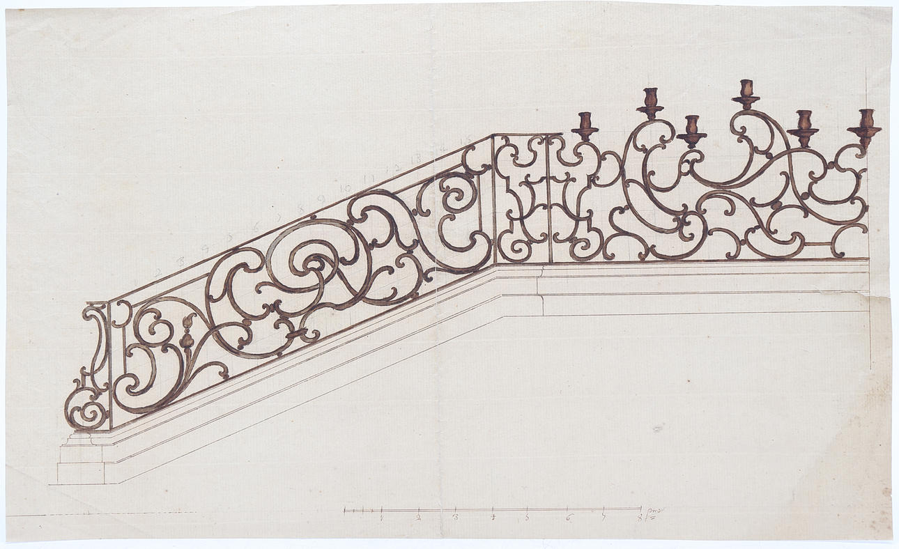 SPANISH SCHOOL, LATE 18TH CENTURY. Fence design.