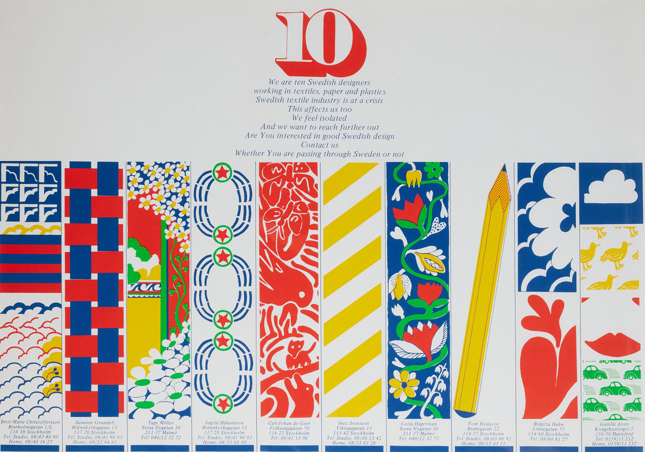 10-GRUPPEN, screentryck, 1968.