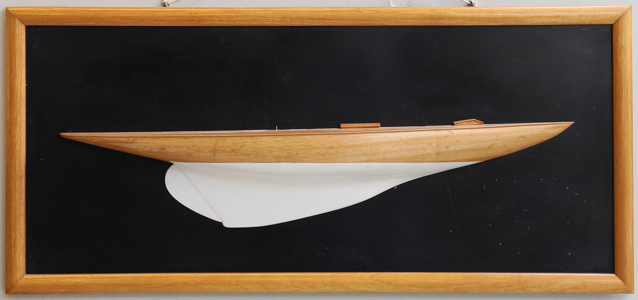 HALVMODELL, segelbåt, samtida.