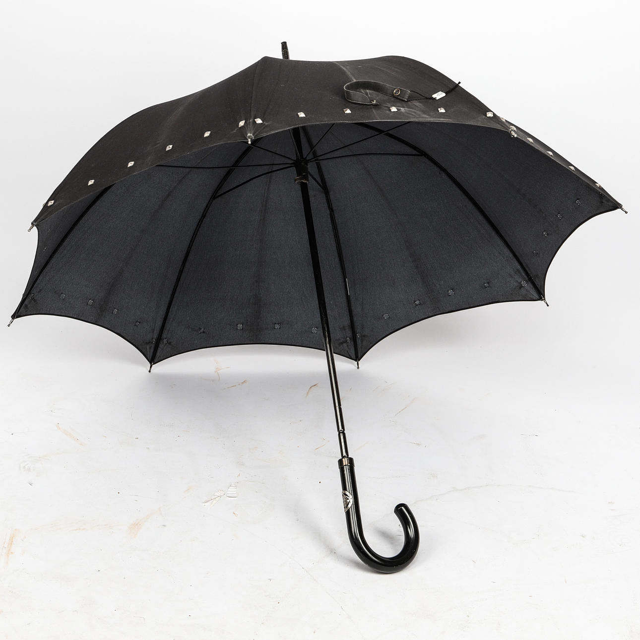GIANNI VERSACE Umbrella, textile with rivets.