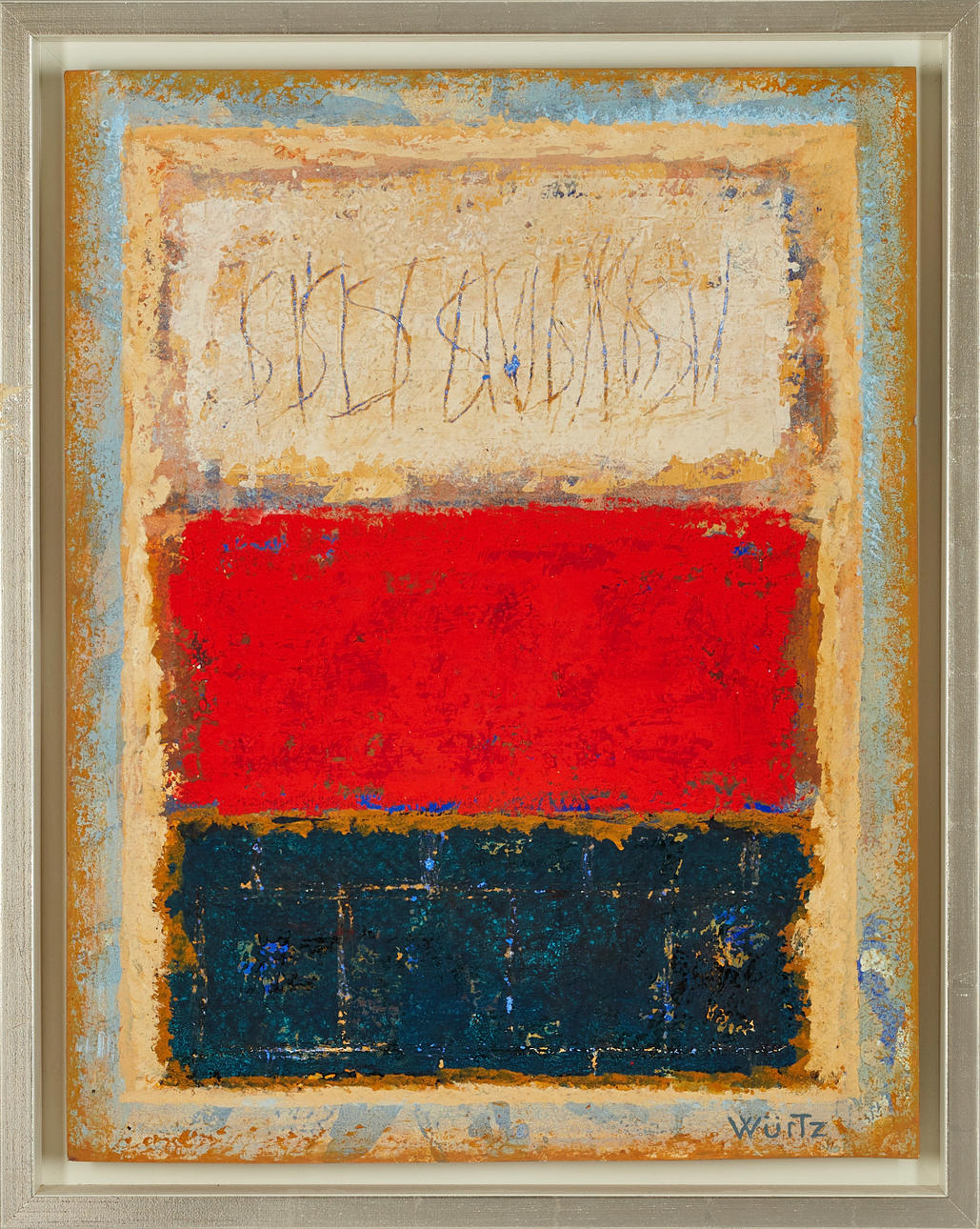 JOHN WÜRTZ, Composition, signed, oil.