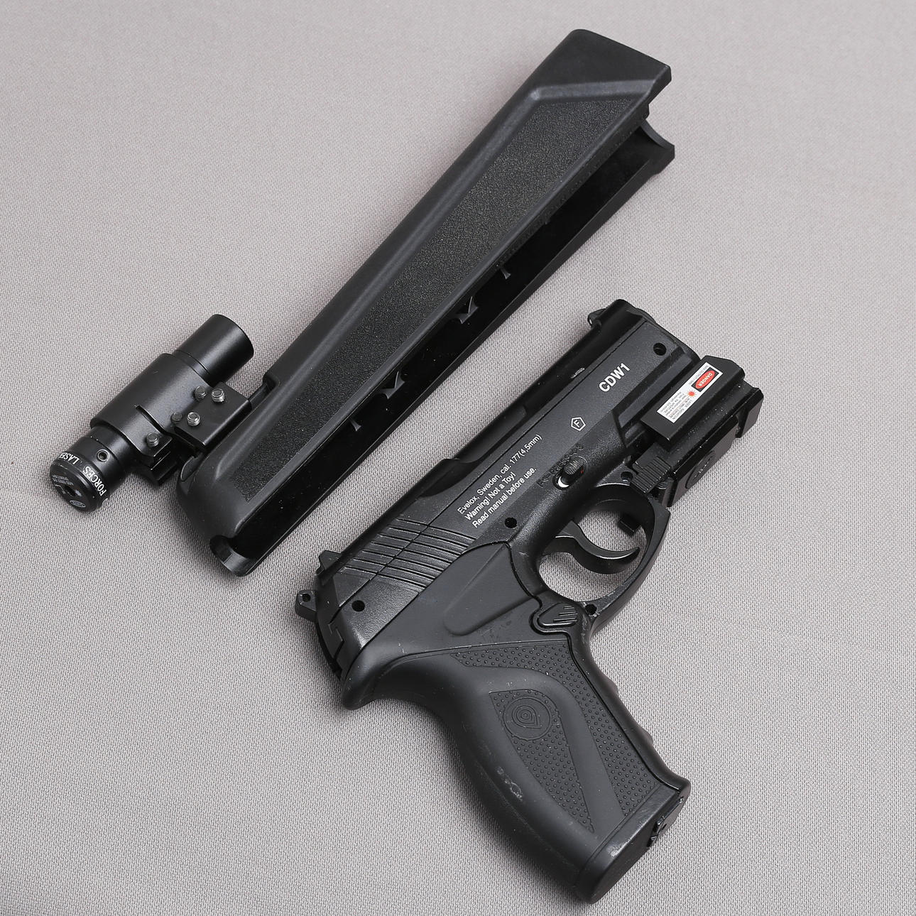 LUFTGEWEHR, Evelox CDW1, Kal. 4,5 mm (.177) und LASER POINTER.