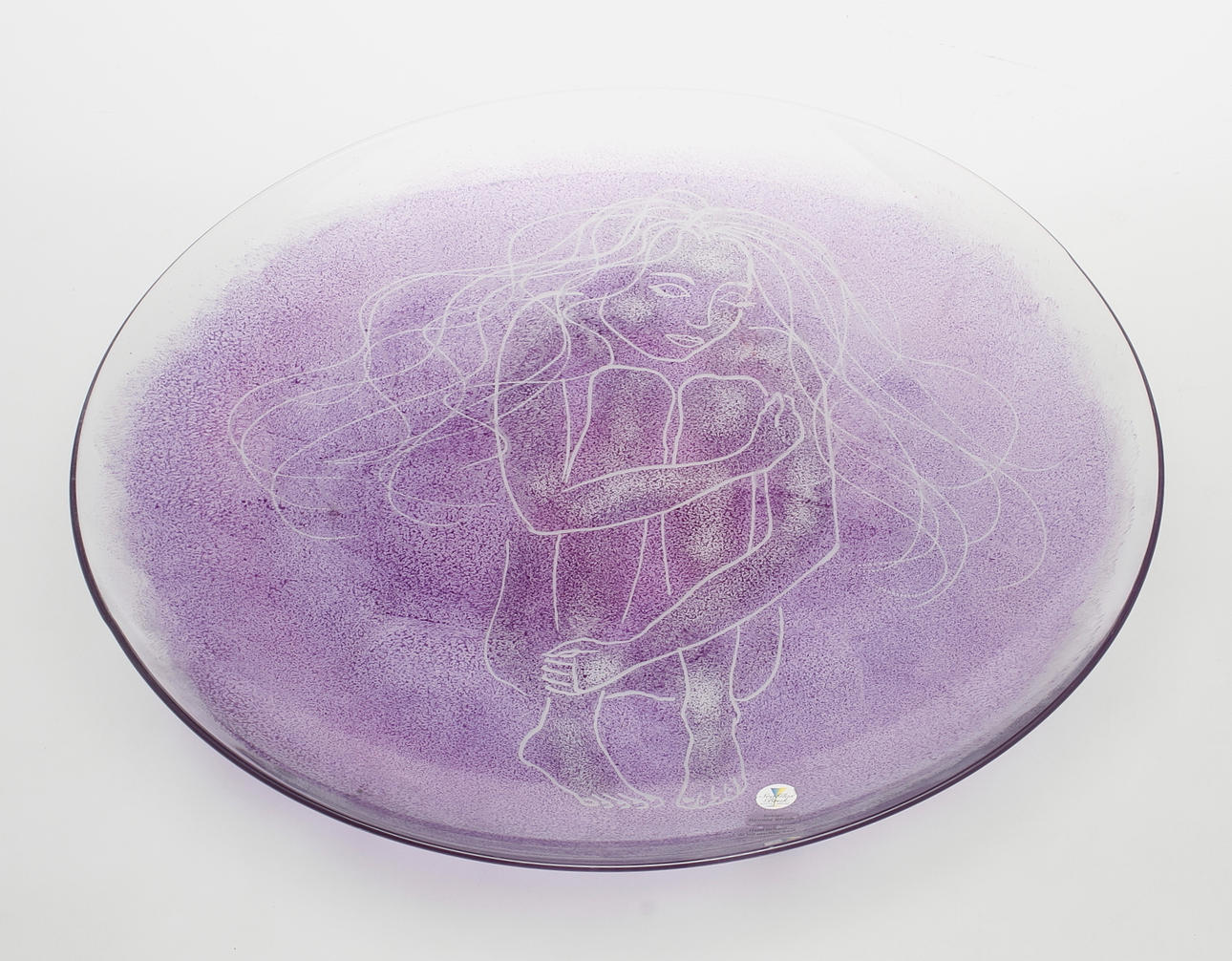 FAT, glas, Renate Stock Paulsson, Sea glasbruk, Kosta, signerad.