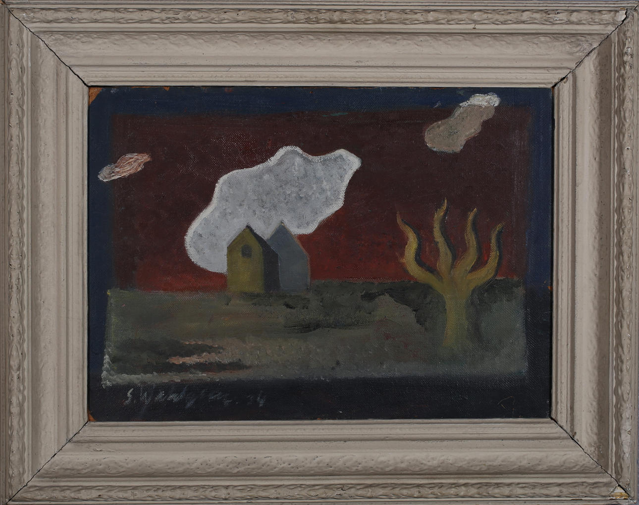 WAHLGREN SIXTEN. Olja på Pannå, signerad S.Wahlgren - 34.