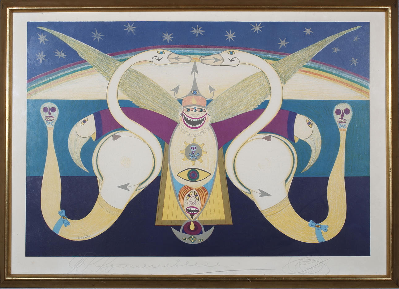 FRIEDRICH SCHROEDER SONNERSTERN. Färglitografi, ex. 105/275.