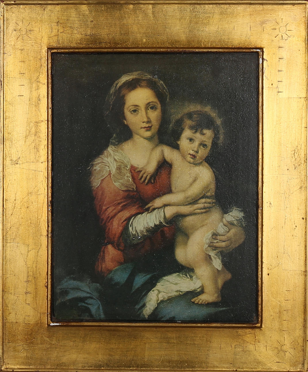 TRYCK, Madonna med barn, 1900-tal.