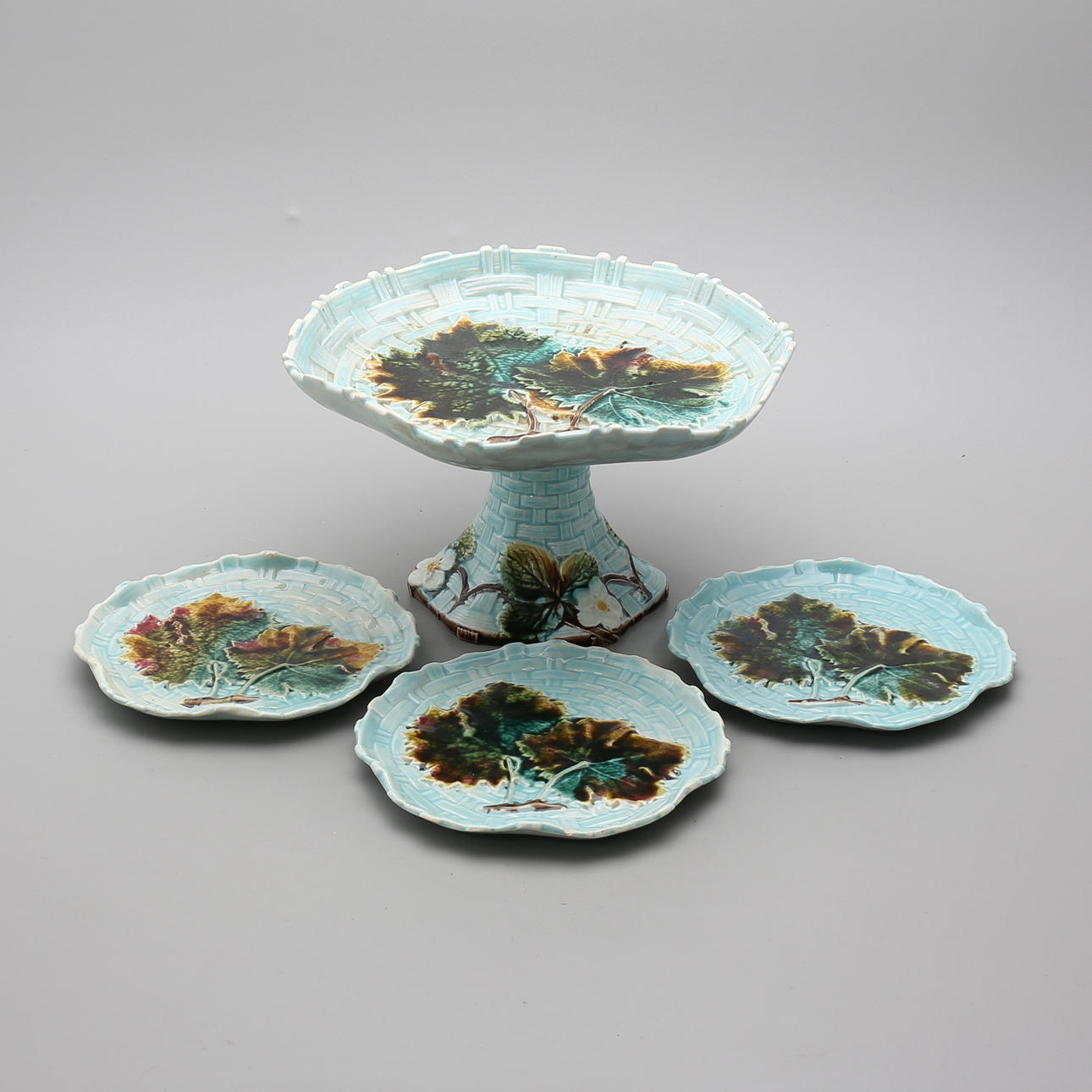 SERVISDELAR (4), porslin, Gustavsberg, 1890-tal.