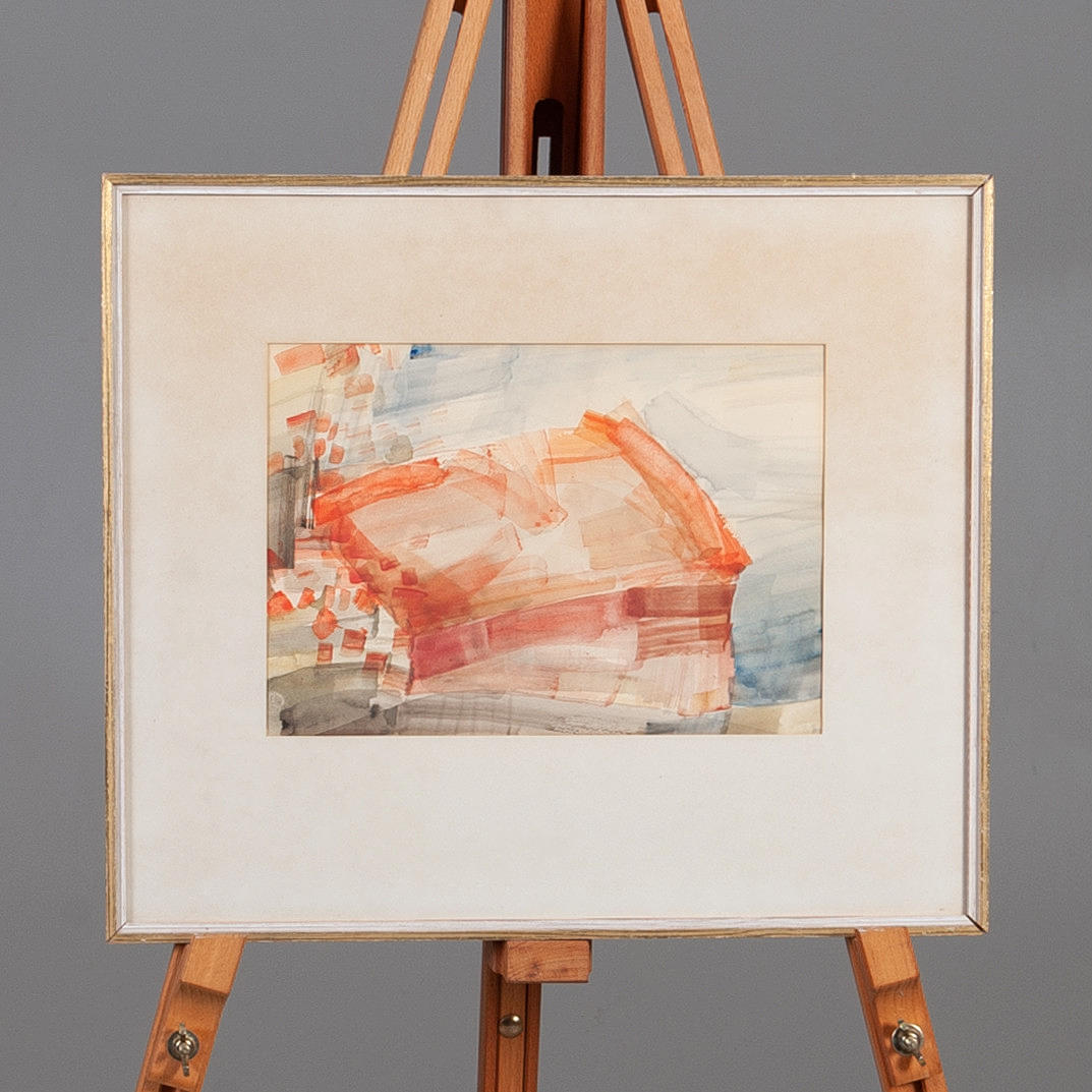 ARNE TÖRNQVIST. Mixed media, "Rönnbärsgren", signed AT.