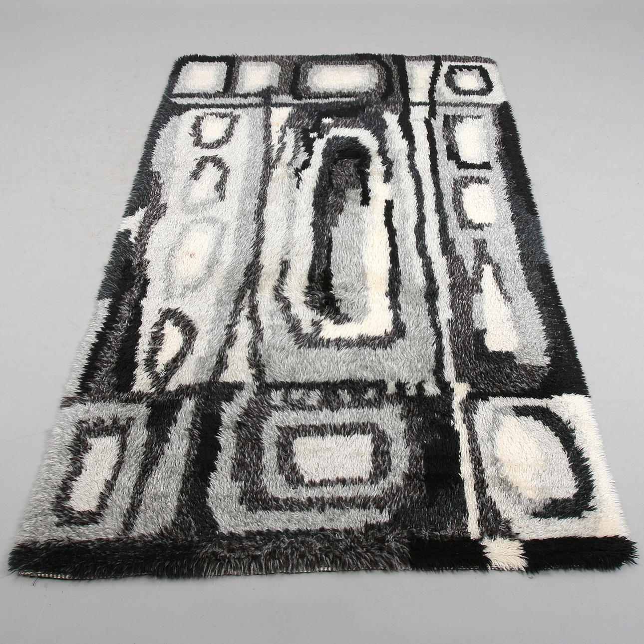 RYAMATTA, komponerad av Ingrid Sterling, Marks Rya, Göteborg 1969. 195 x 107 cm.