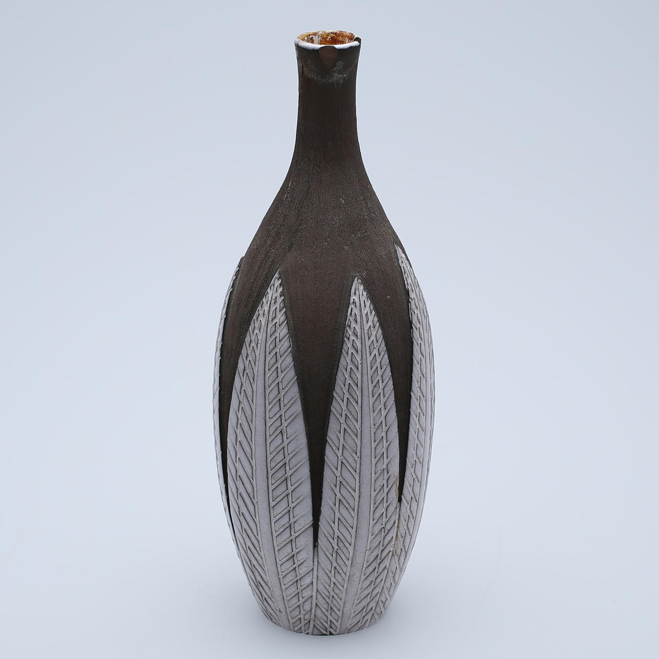 ANNA-LISA THOMSON. Vas, lergods, "Paprika" (1948-62) Uppsala Ekeby.