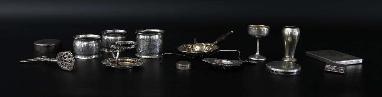 SILVER. 12 delar, ca 400 gram.