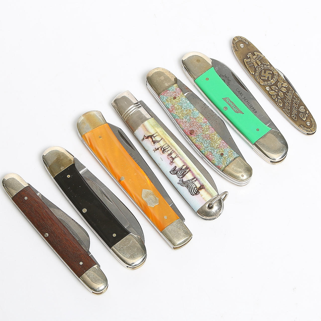 FÄLLKNIVAR, 7 st, bl.a. Sollingen.