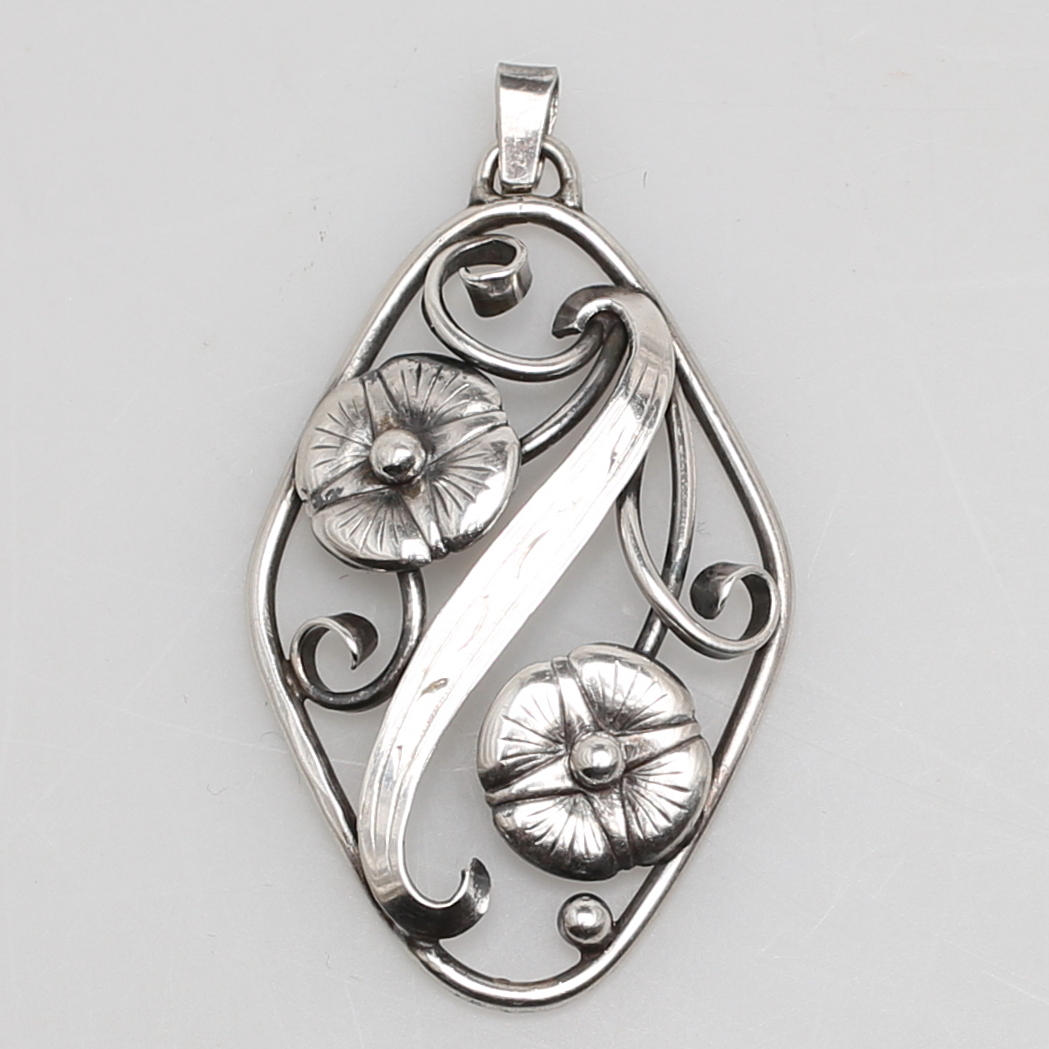 HÄNGE i silver, Axel Bergdahl, 1940-tal, Göteborg.