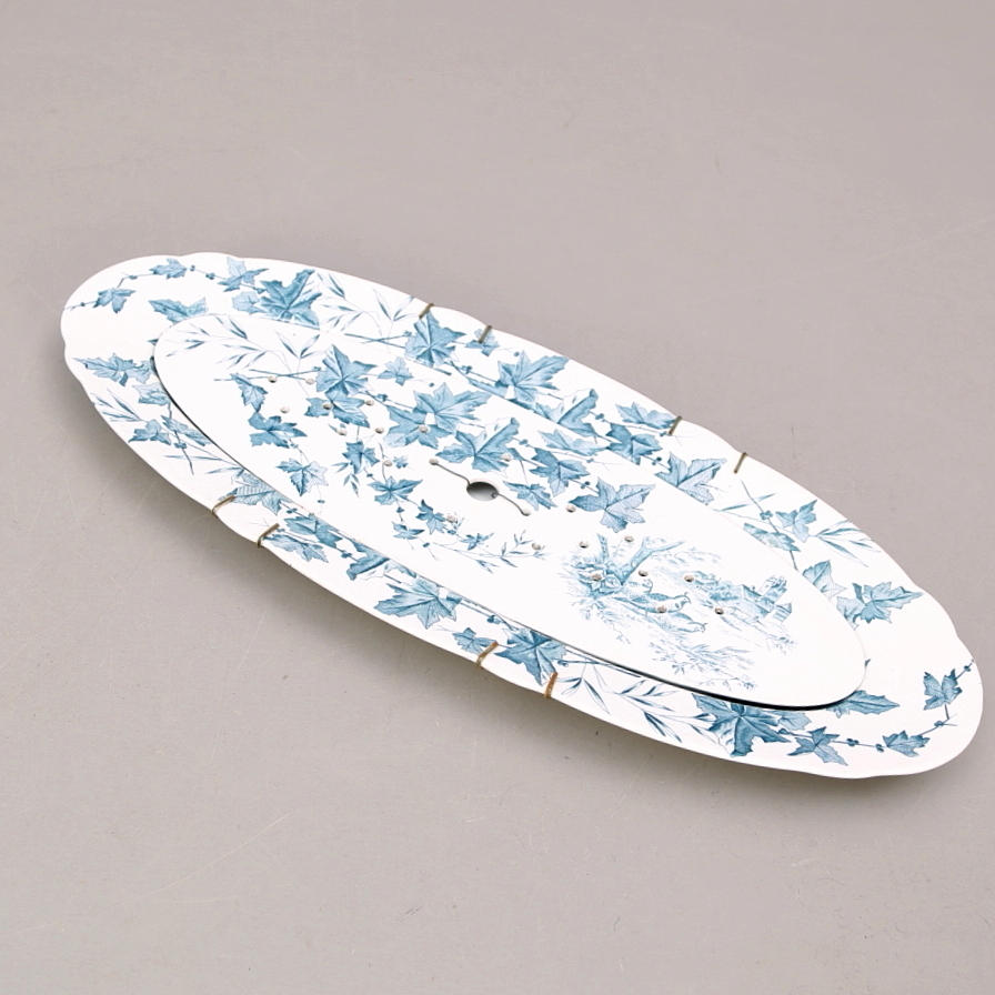 FISKFAT, flintgods, Hedera, Gustavsberg, 1900-talets första kvartal.