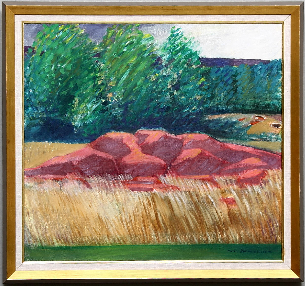 HANS HERMANSSON. Olja på duk, signerad.