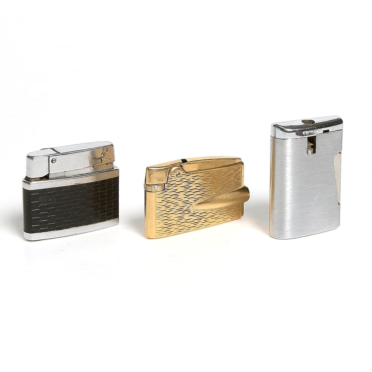 TÄNDARE, 3 st, bl.a "Varaflame", Ronson samt Consul. 1900-talets andra hälft.