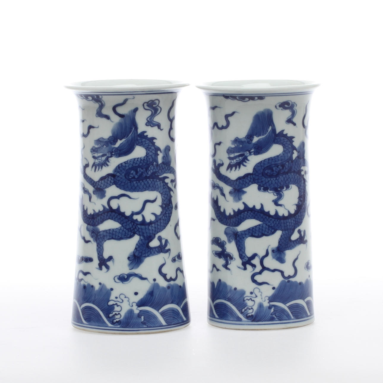 VASER, 1 par, porslin, Kina.