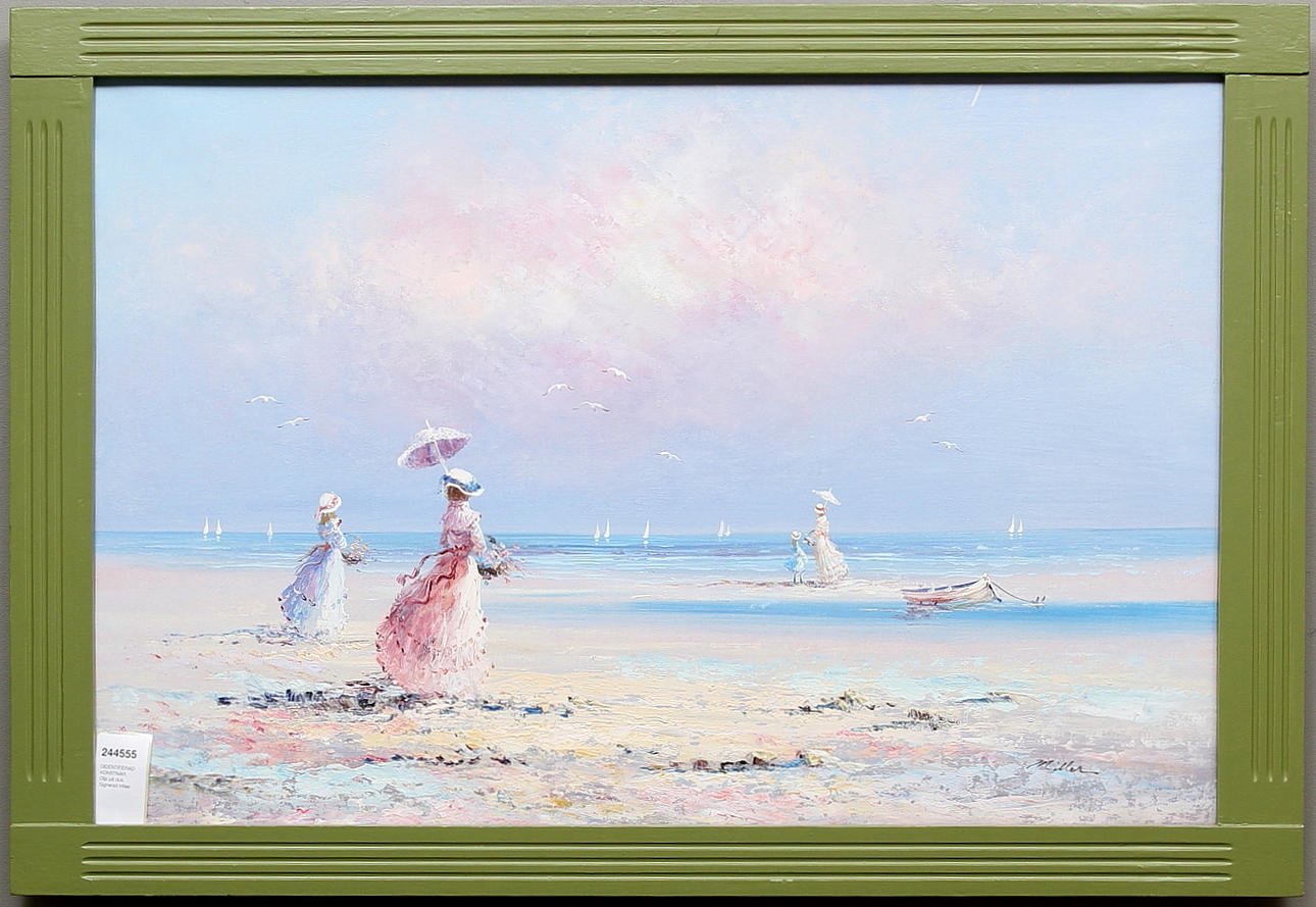 OIDENTIFIERAD KONSTNÄR. Olja på duk, Signerad Miller.