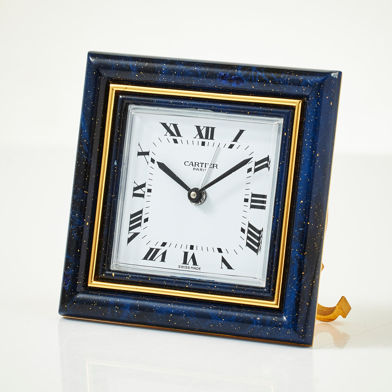 CARTIER, table clock, circa 1984.