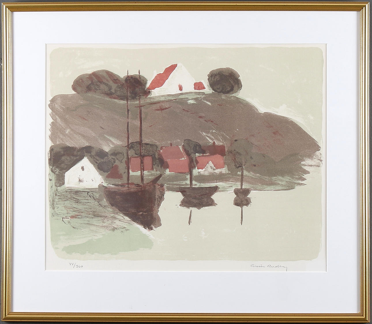 GUSTAV RUDBERG. Litografi, signerad och numrerad 44/360.