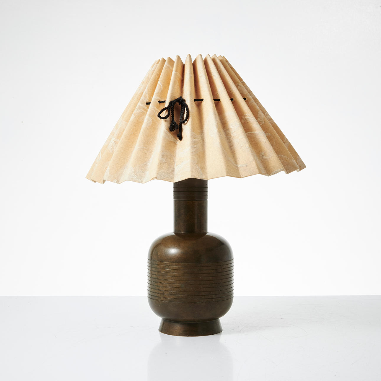 TABLE LAMP, bronze, 1930s.