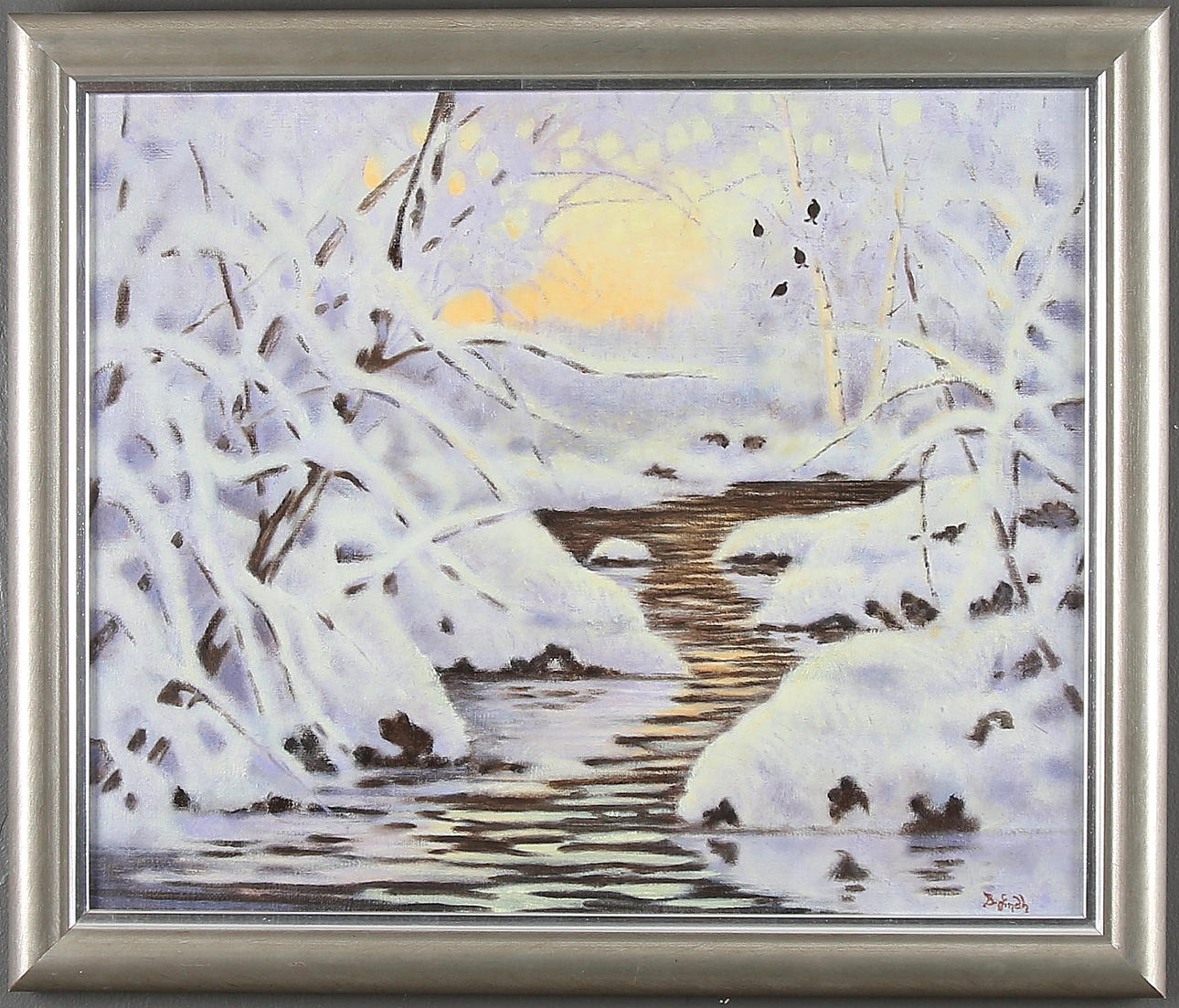 BERTIL LINDH. Olja på duk, signerad.