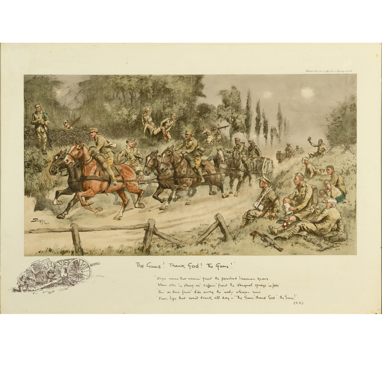 AFTER SNAFFLES (1884-1967). THE GUNS! THANK GOD! THE GUNS!