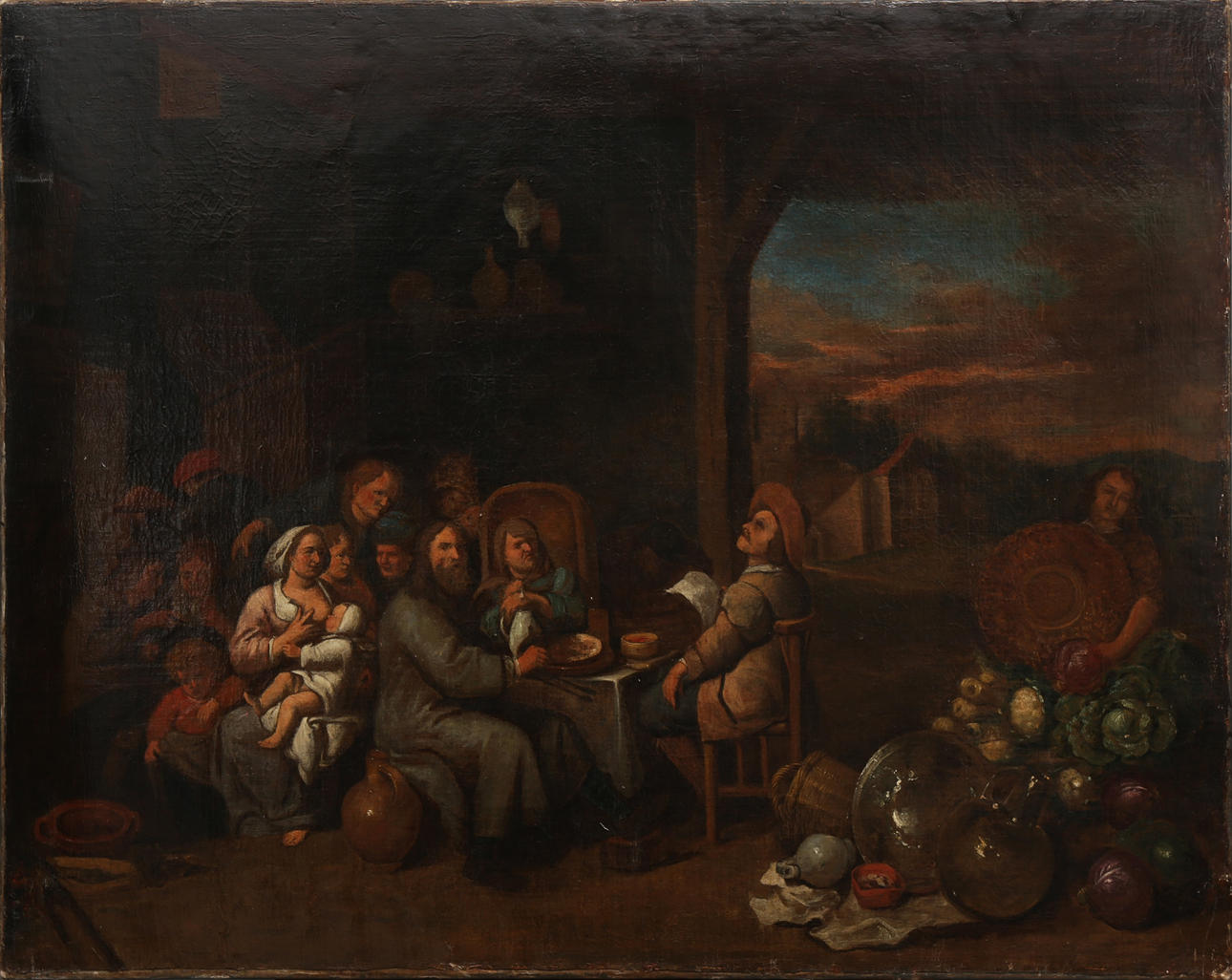 FLEMISH SCHOOL, 17TH CENTURY. Interior.