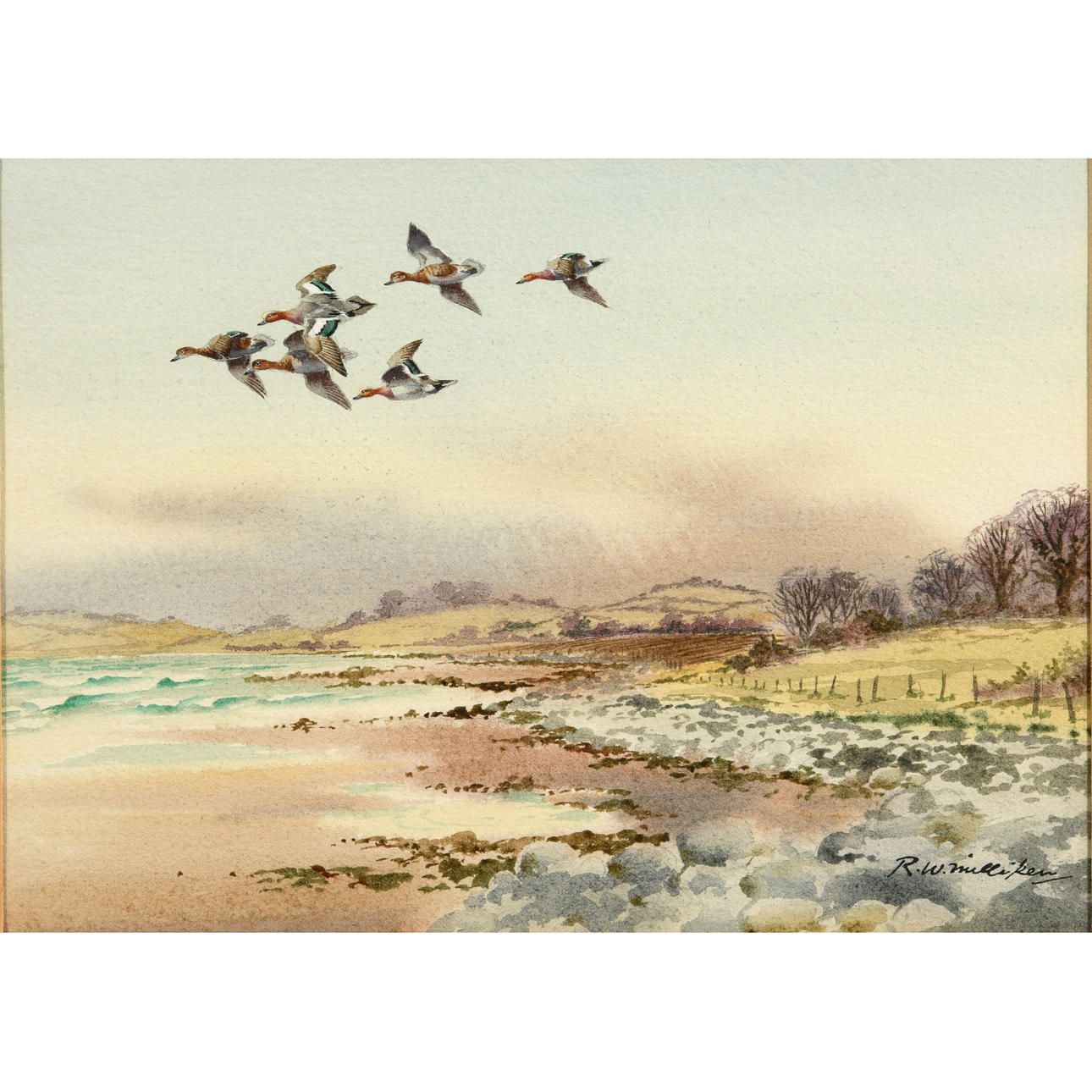 ROBERT W. MILLIKEN (1920-2014). GROUSE; PARTRIDGE; SNIPE; MALLARD.