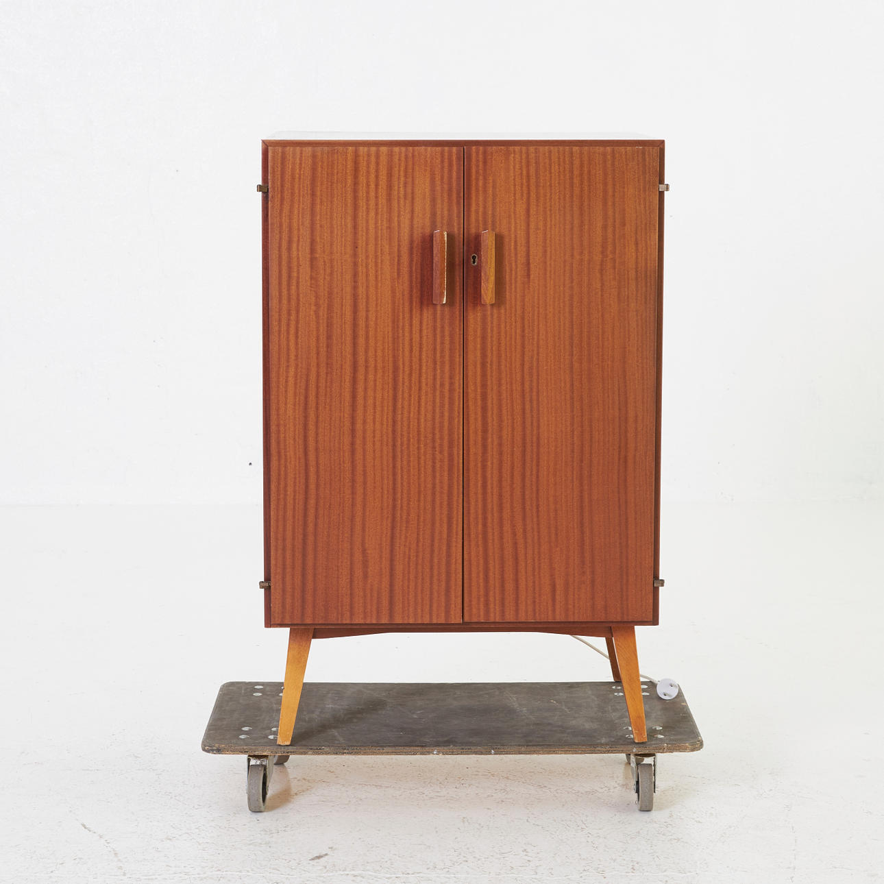 BAR CABINET, teak, around 1960.