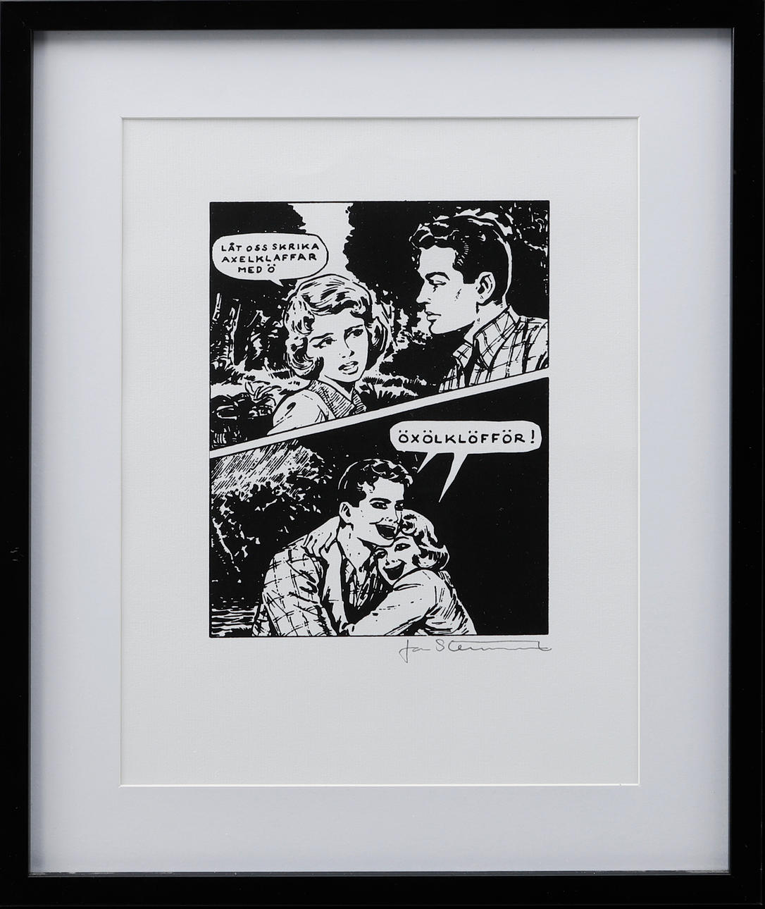 JAN STENMARK. lithograph, signed.