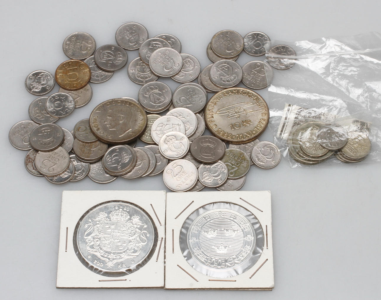 MYNT, Sverige bland annat silver.