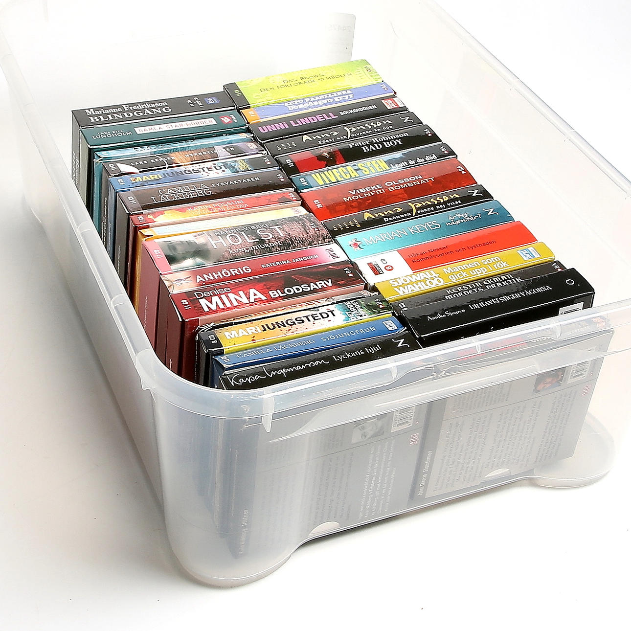 LJUDBÖCKER, 30 st, deckare och skönlitteratur.