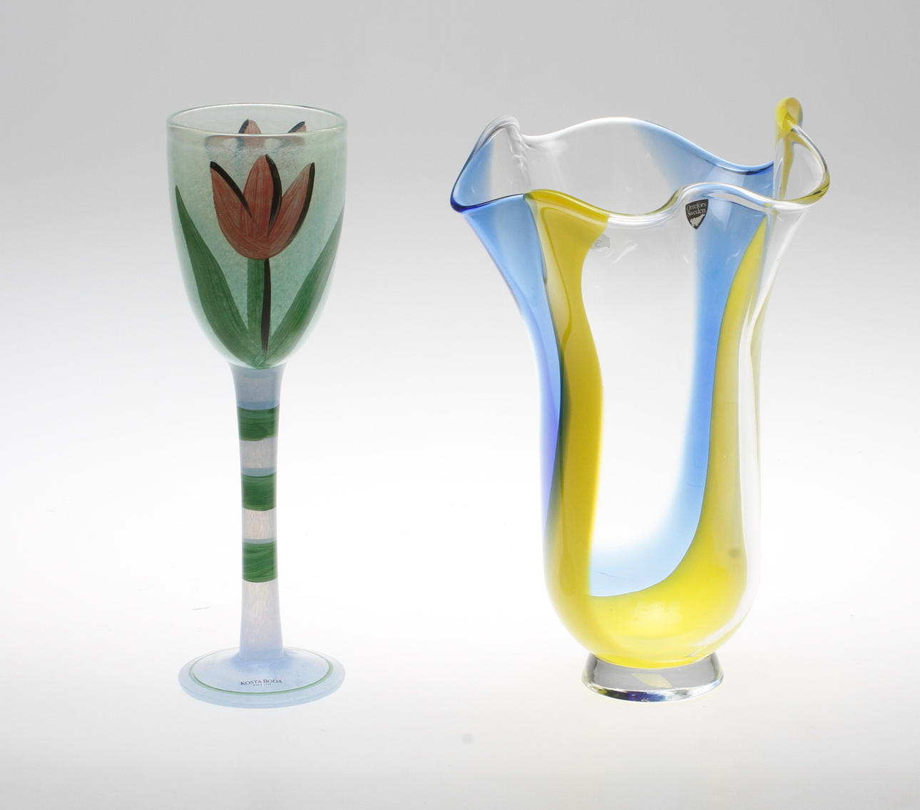 POKALGLAS, Ulrica Hydman-Vallien, Kosta Boda samt VAS, Lars Hellsten, Orrefors.