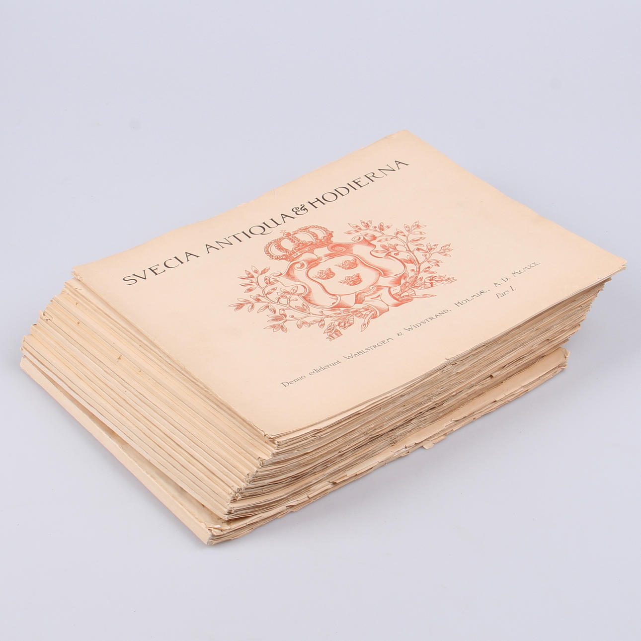 BOKDELAR, Svecia Antiqua & Hodierna, Wahlström & Widstrand, I - XXXII, 1920.