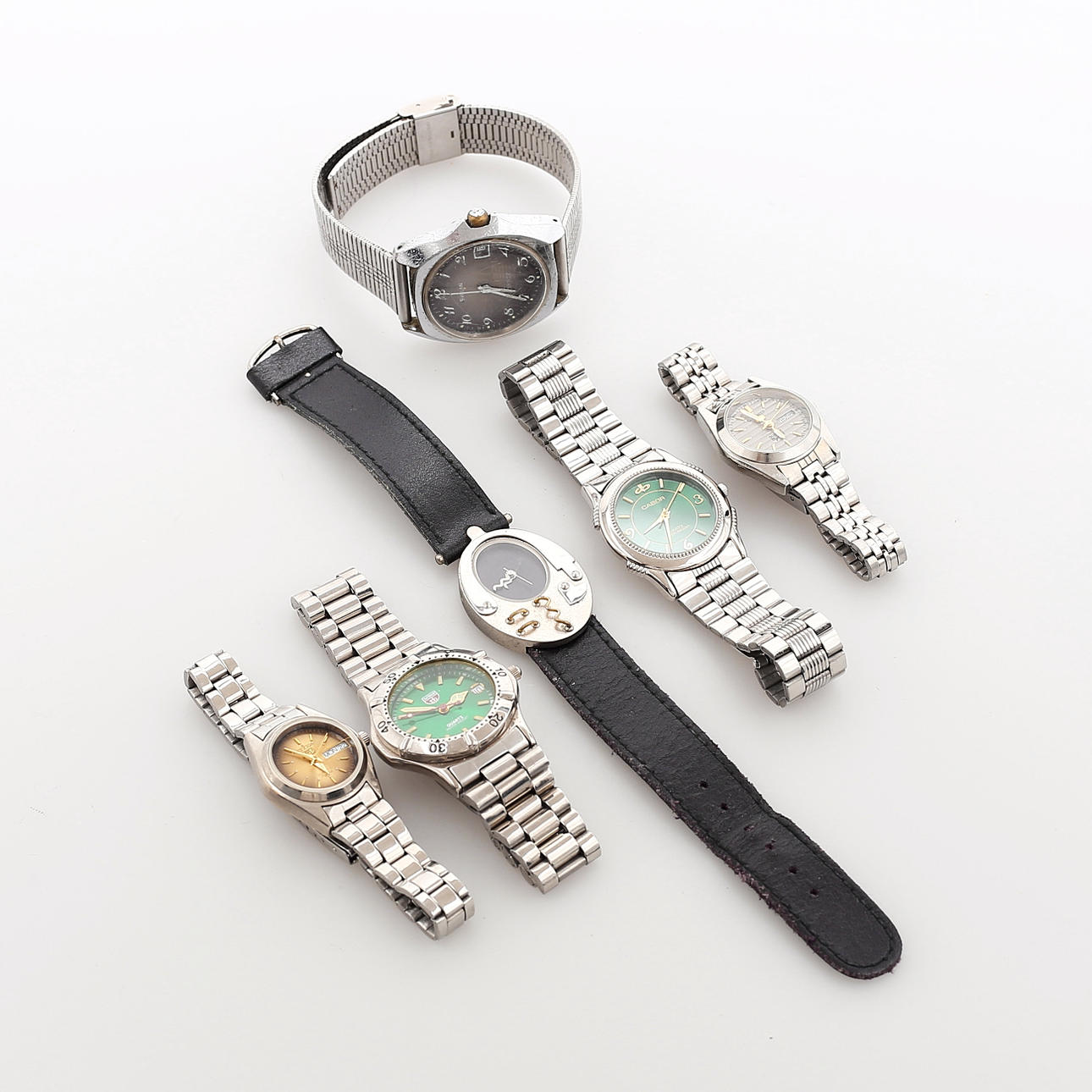 BRACELET WATCH, 6 pcs., Cabor, Swallow etc.