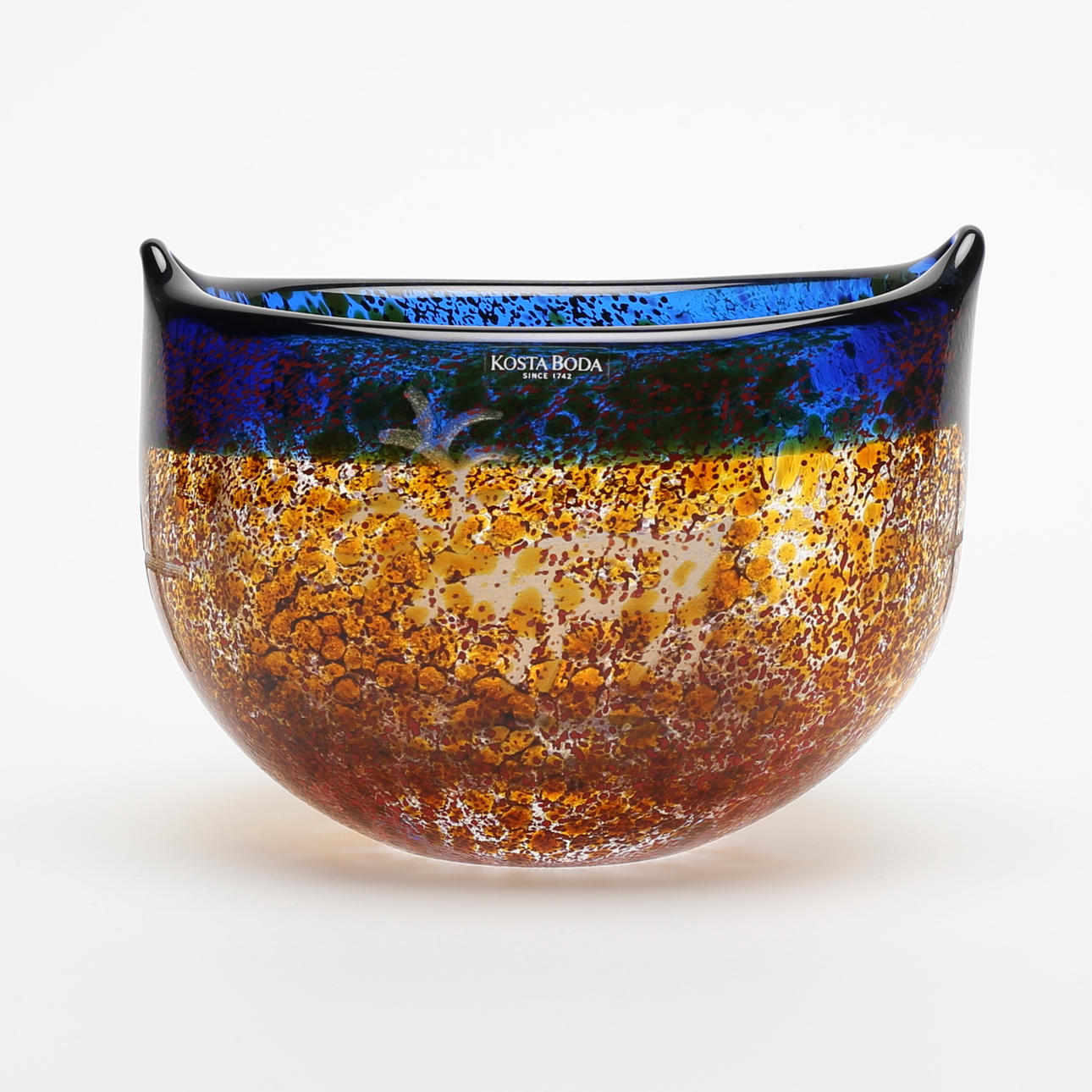 SKÅL, glas, Lars Pirak, Kosta Boda, signerad.