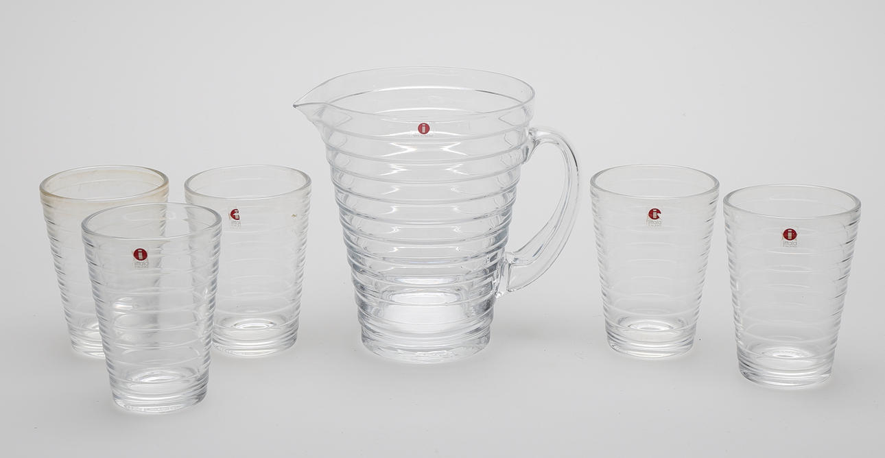 GLAS, 6 delar, Aino Aalto, Iittala.